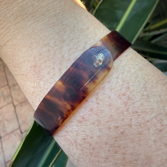 Antique Victorian 1800s tortoise shell bracelet - Picture 3 of 6